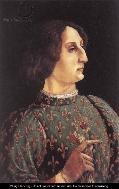 Portrait of Galeazzo Maria Sforza c. 1471 - Piero del Pollaiuolo