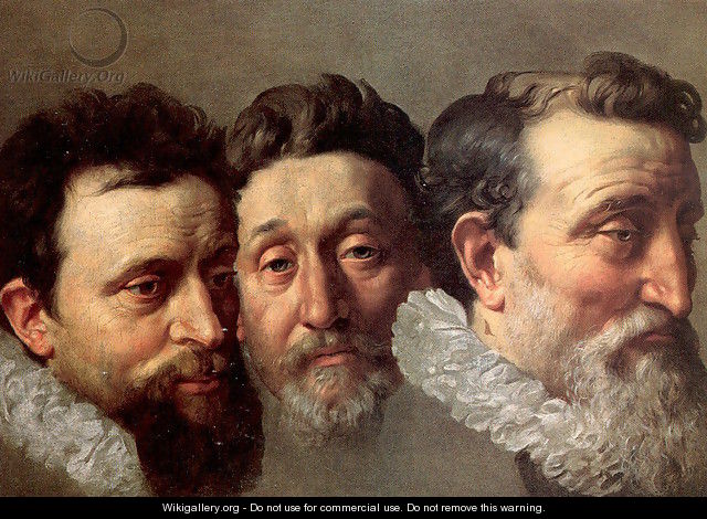 Head Studies of Three French Magistrates 1610 - Frans, the Younger Pourbus