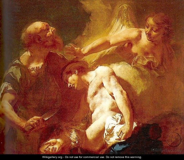 The Sacrifice of Isaac 1715 - Giovanni Battista Piazzetta