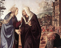 The Visitation with Sts Nicholas and Anthony (detail) 1489-90 - Piero Di Cosimo