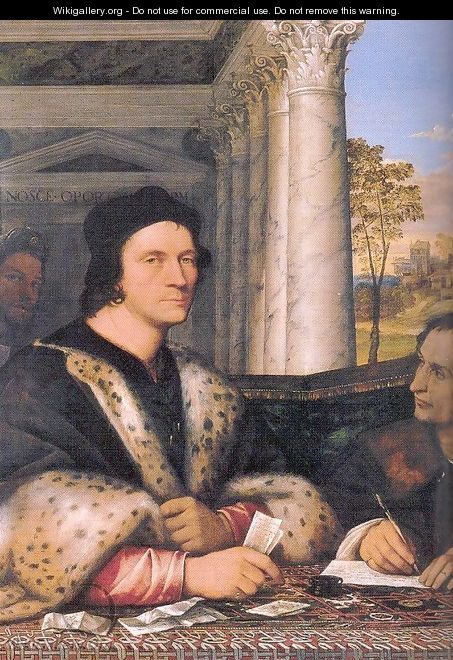 Portrait of Ferry Carondelet and his Secretaries 1510-20 - Sebastiano Del Piombo (Luciani)