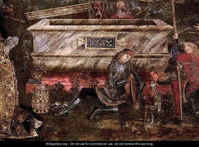 The Resurrection (lower center view) - Bernardino di Betto (Pinturicchio)