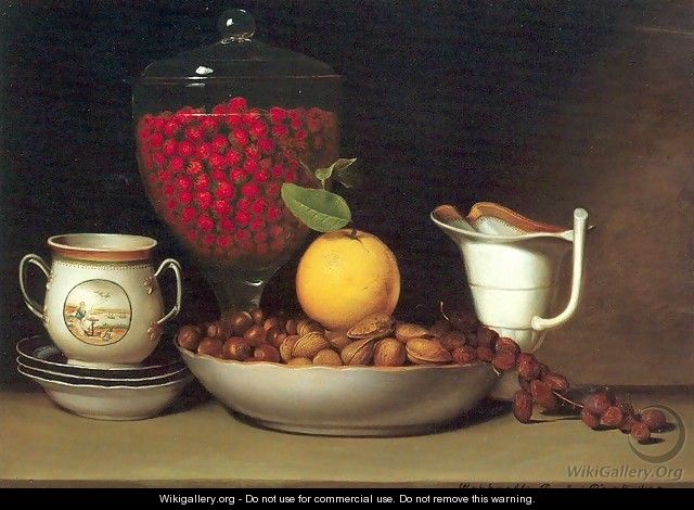 Still Life- Strawberries and Nuts 1822 - Raphaelle Peale