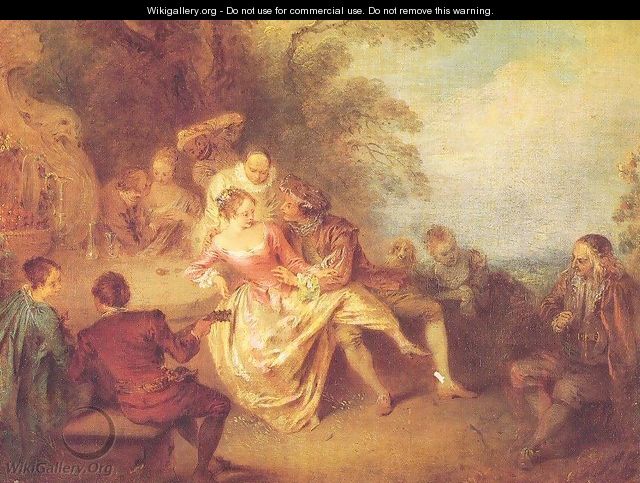 Gathering of Actors from the Italian Comedy - Jean-Baptiste Joseph Pater