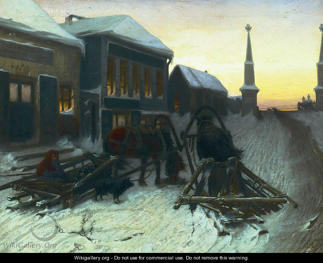 The Last Tavern at the City Gates 1868 - Vasily Perov