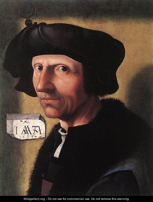 Self-Portrait 1533 - Jacob Cornelisz Van Oostsanen