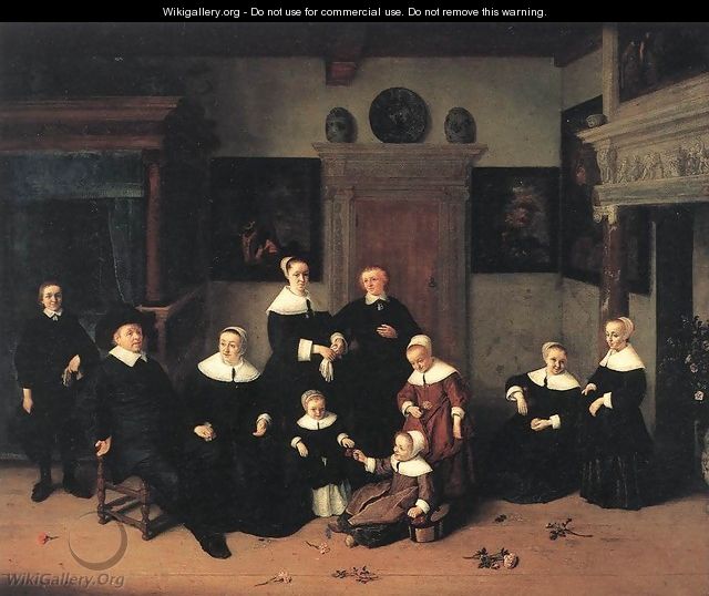 Portrait of a Family 1654 - Adriaen Jansz. Van Ostade