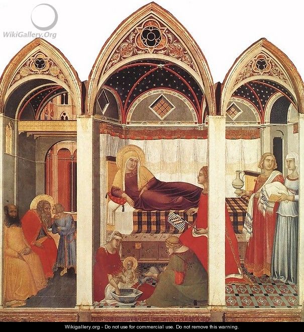 The Birth Of Mary - Pietro Lorenzetti