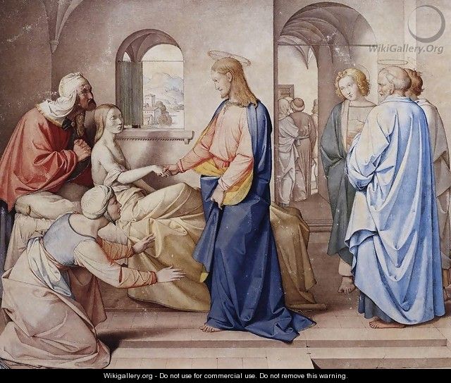 Christ Resurrects the Daughter of Jairu 1815 - Johann Friedrich Overbeck