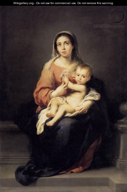 Madonna and Child c. 1670 - Bartolome Esteban Murillo