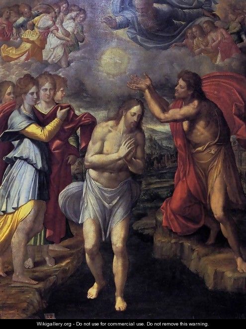 Baptism of Christ c. 1568 - Juan Fernandez de Navarrete