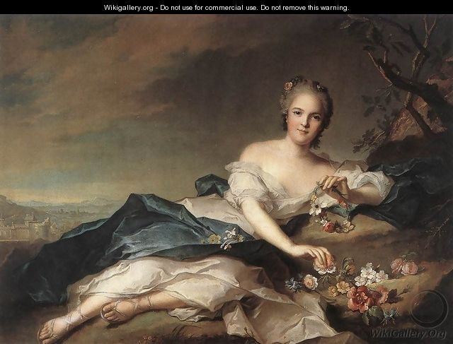 Marie Adelaide of France as Flora 1742 - Jean-Marc Nattier