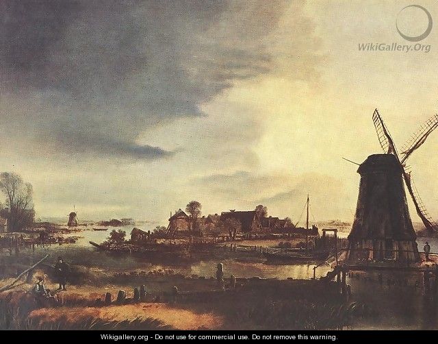 Landscape with Windmill 1647-49 - Aert van der Neer
