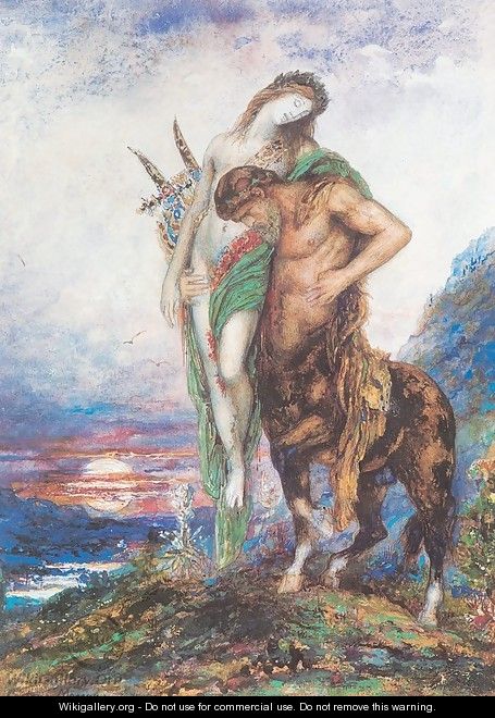 Dead Poet Borne by a Centaur 1890 - Gustave Moreau