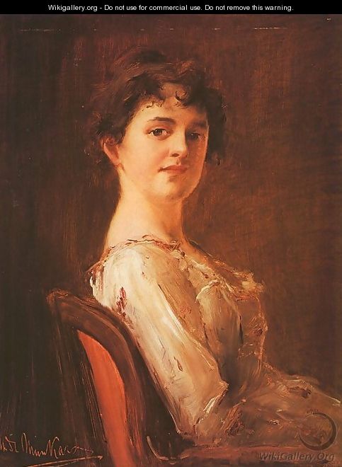 Portrait of a Woman (Noi arckep) 1885 - Mihaly Munkacsy