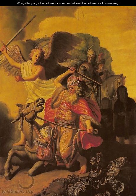 Angel and the Prophet Balaam - Rembrandt Van Rijn