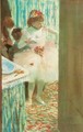 Ballet Dancer in Her Dressing Room - Edgar Degas