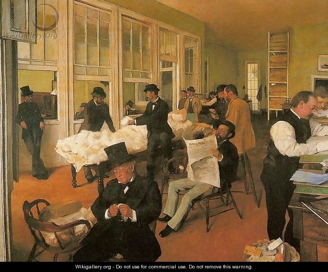 Portraits in an Office (New Orleans) - Edgar Degas