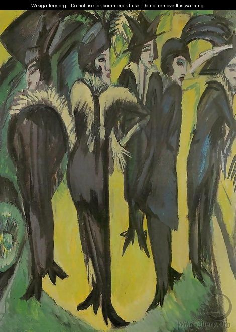 Five Women in the Street - Ernst Ludwig Kirchner