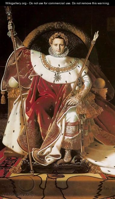Napoleon Enthroned - Jean Auguste Dominique Ingres