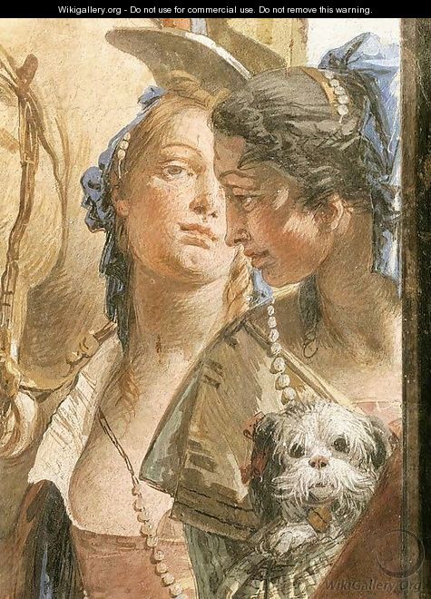 The Banquet of Cleopatra (detail-6) 1746-47 - Giovanni Battista Tiepolo