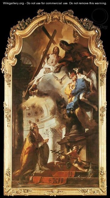 Pope St Clement Adoring the Trinity 1737-38 - Giovanni Battista Tiepolo