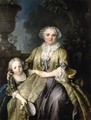 Portrait of a Lady and Her Daughter 1774 - Louis Tocque