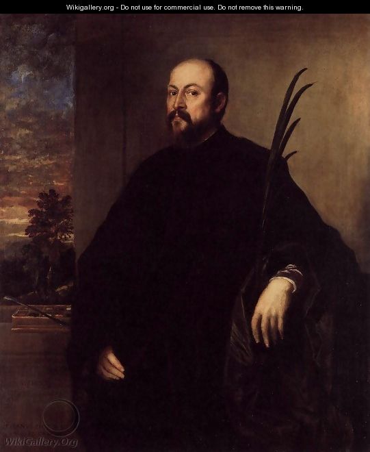 Portrait of a Man with a Palm 1561 - Tiziano Vecellio (Titian)