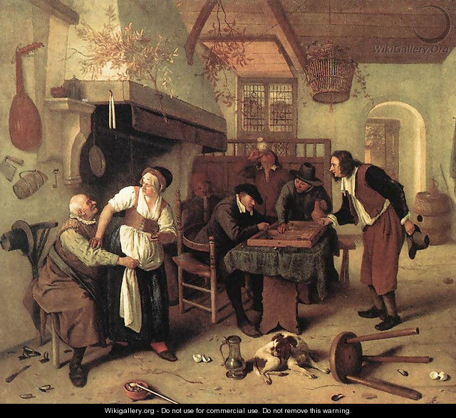 In the Tavern 1660s - Jan Steen