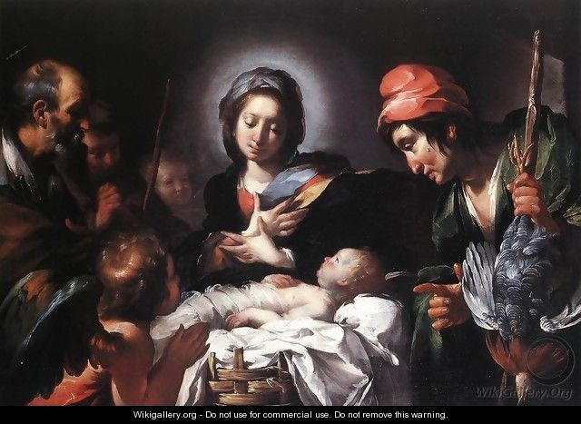 Adoration of the Shepherds 1616-18 - Bernardo Strozzi