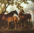 Mares and Foals in a Landscape (detail) 1760-69 - George Stubbs