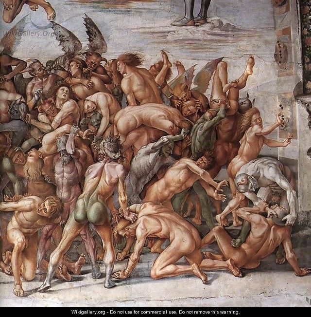 The Damned (detail-2) 1499-1502 - Francesco Signorelli