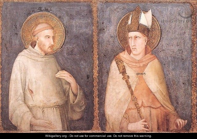 St Francis and St Louis of Toulouse 1318 - Louis de Silvestre