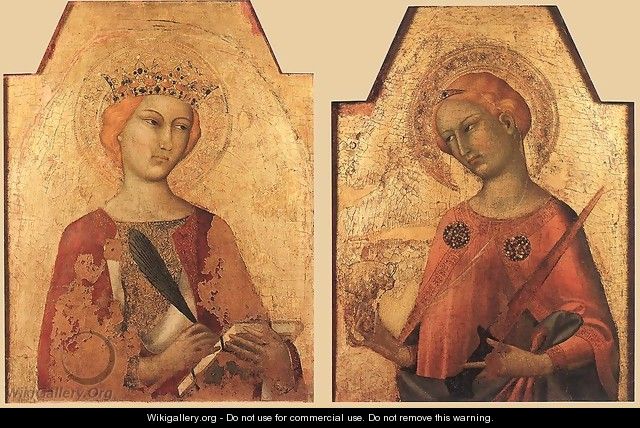 St Catherine and St Lucy 1320-25 - Louis de Silvestre