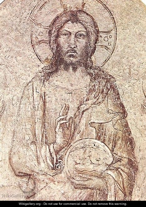 Saviour Blessing (detail) 1341 - Louis de Silvestre
