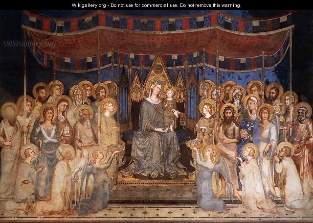 Maesta (Madonna with Angels and Saints) 1315 - Louis de Silvestre