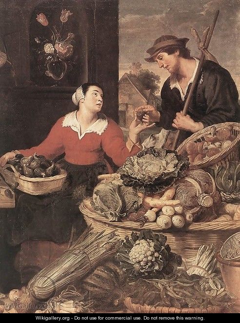 Fruit and Vegetable Stall (detail) - Frans Snyders