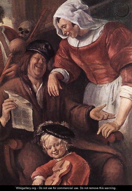 A Merry Party (detail-1) c. 1660 - Jan Steen