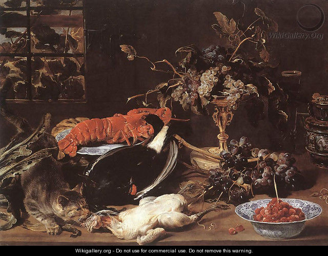 Still-life with Crab and Fruit - Frans Snyders