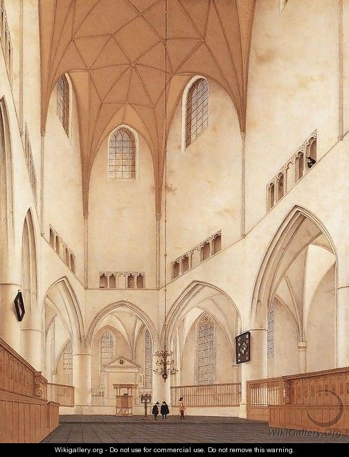 Interior of the Choir of St Bavo at Haarlem 1660 - Pieter Jansz Saenredam