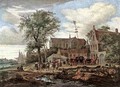 Tavern with May Tree 1664 - Salomon van Ruysdael