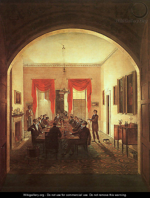 The Dinner Party 1821 - Henry Sargent