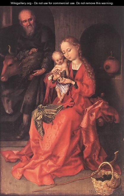 The Holy Family 1475-80 - Martin Schongauer