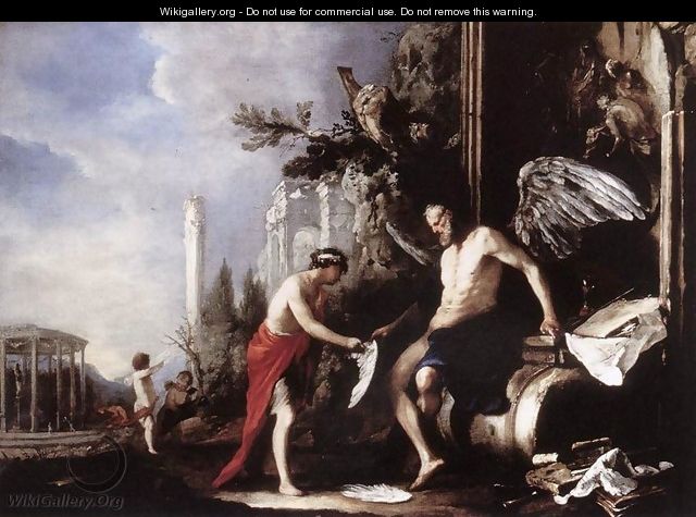 Allegory of Time (Chronos and Eros) 1630s - Johann Heinrich Schonfeld