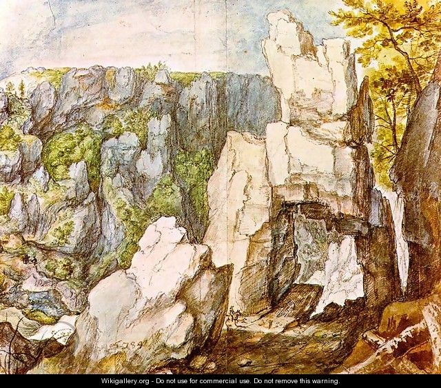 Rocky Landscape (2) - Roelandt Jacobsz Savery