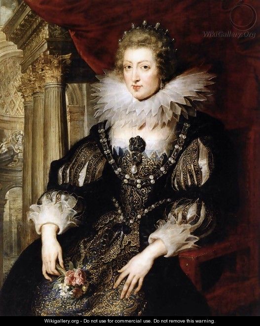 Portrait of Anne of Austria 1621-25 - Peter Paul Rubens