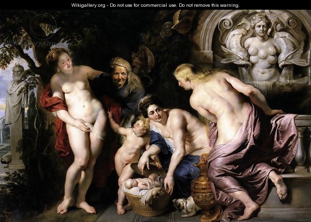 The Discovery of the Child Erichthonius c. 1615 - Peter Paul Rubens