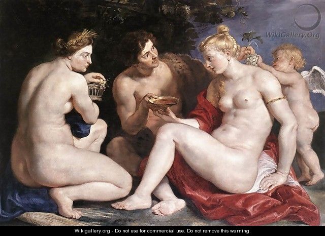 Venus, Cupid, Baccchus and Ceres 1612-13 - Peter Paul Rubens