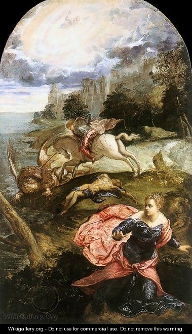 St. George and the Dragon 1555-58 - Jacopo Tintoretto (Robusti)