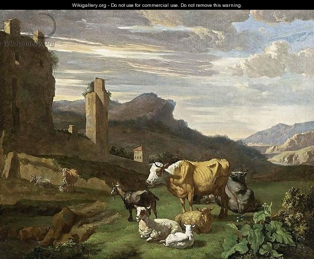 Italianate Landscape (2) - Willem Romeijn
